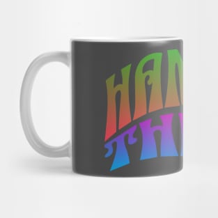 Hang in There Wavy Retro Mug